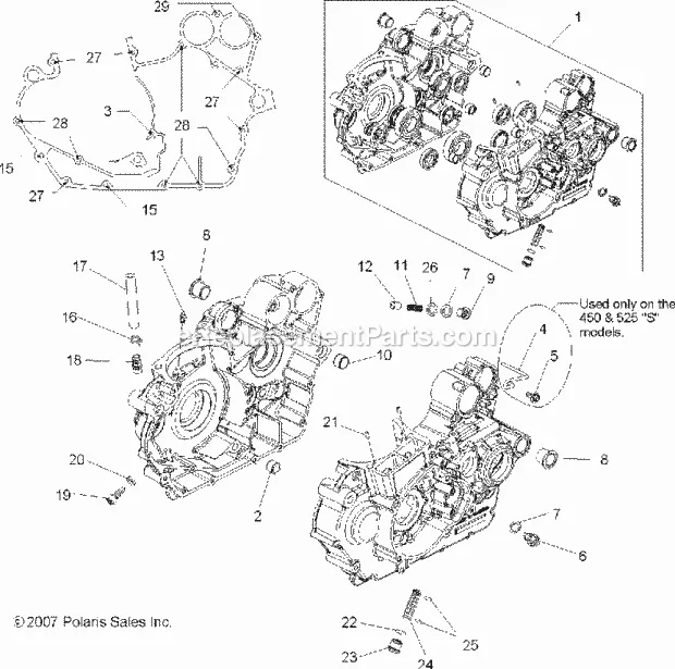 Polaris A08Gp52Aa Outlaw 525 Irs Oem Replacement Parts From