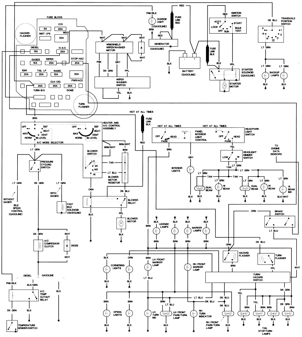 Pontiac Bonneville Wiring Diagram