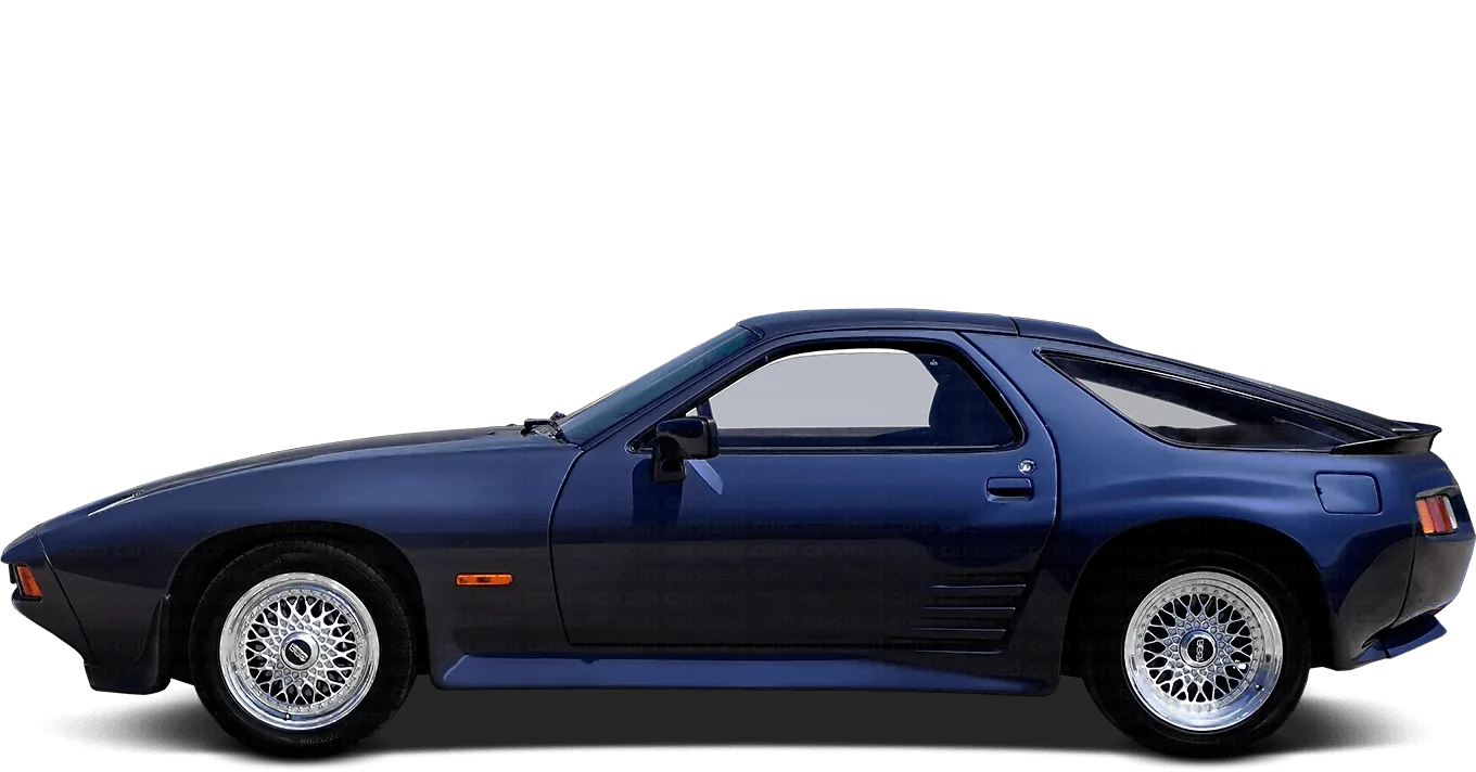 Porsche 928 1977 1986 Dimensiones Vista Lateral