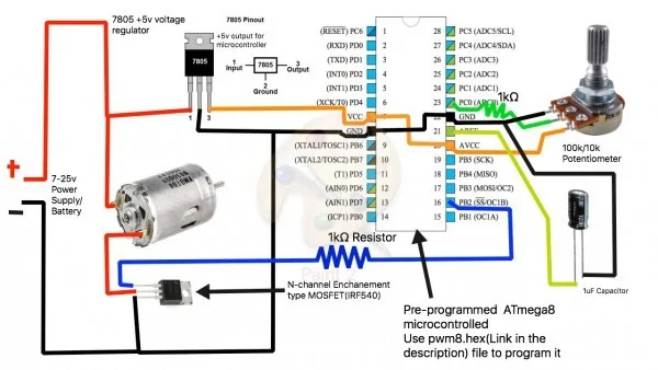 Potentiometer Motor Control Wiring Diagram Motor Repalcement Parts Car Wiring Diagram
