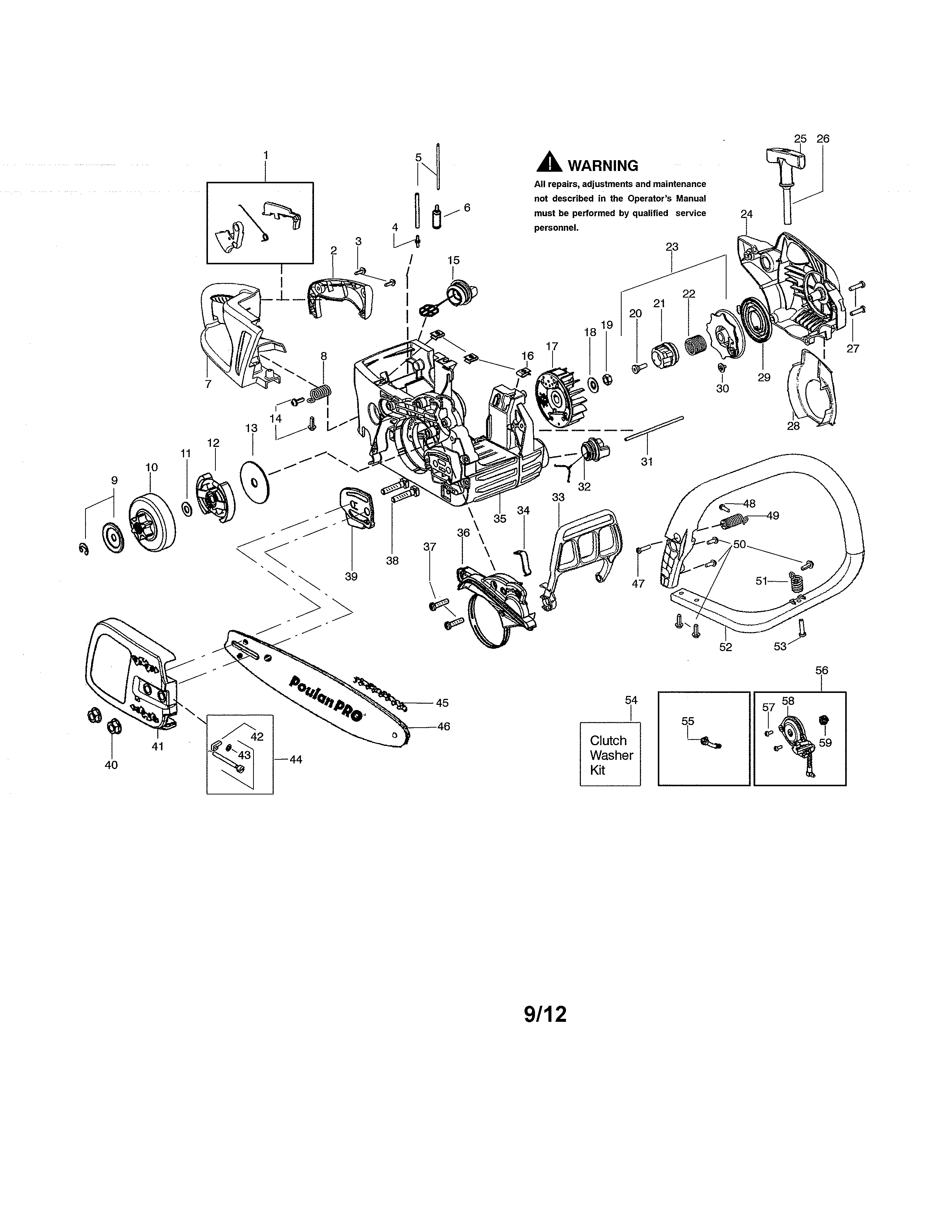 Poulan Pro 42Cc Chainsaw Parts Diagram Wiring Site Resource