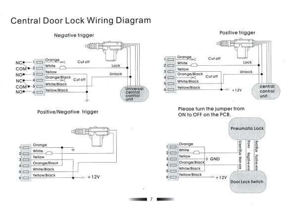 Power Door Actuator With Relay Wiring Diagram Rocker Switche
