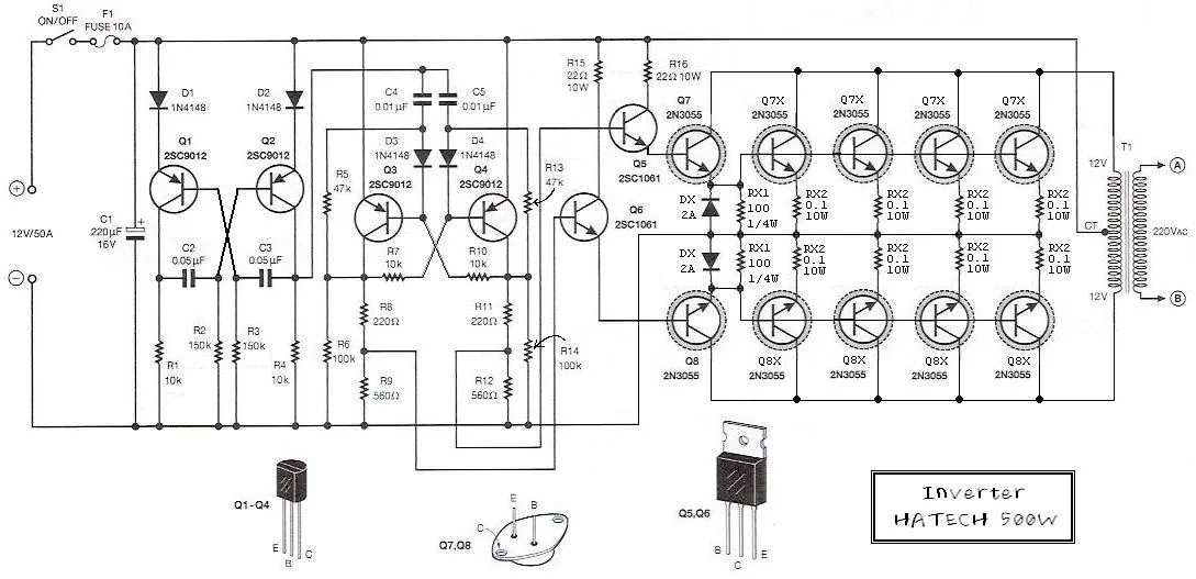 Power Inverter Circuit Diagram