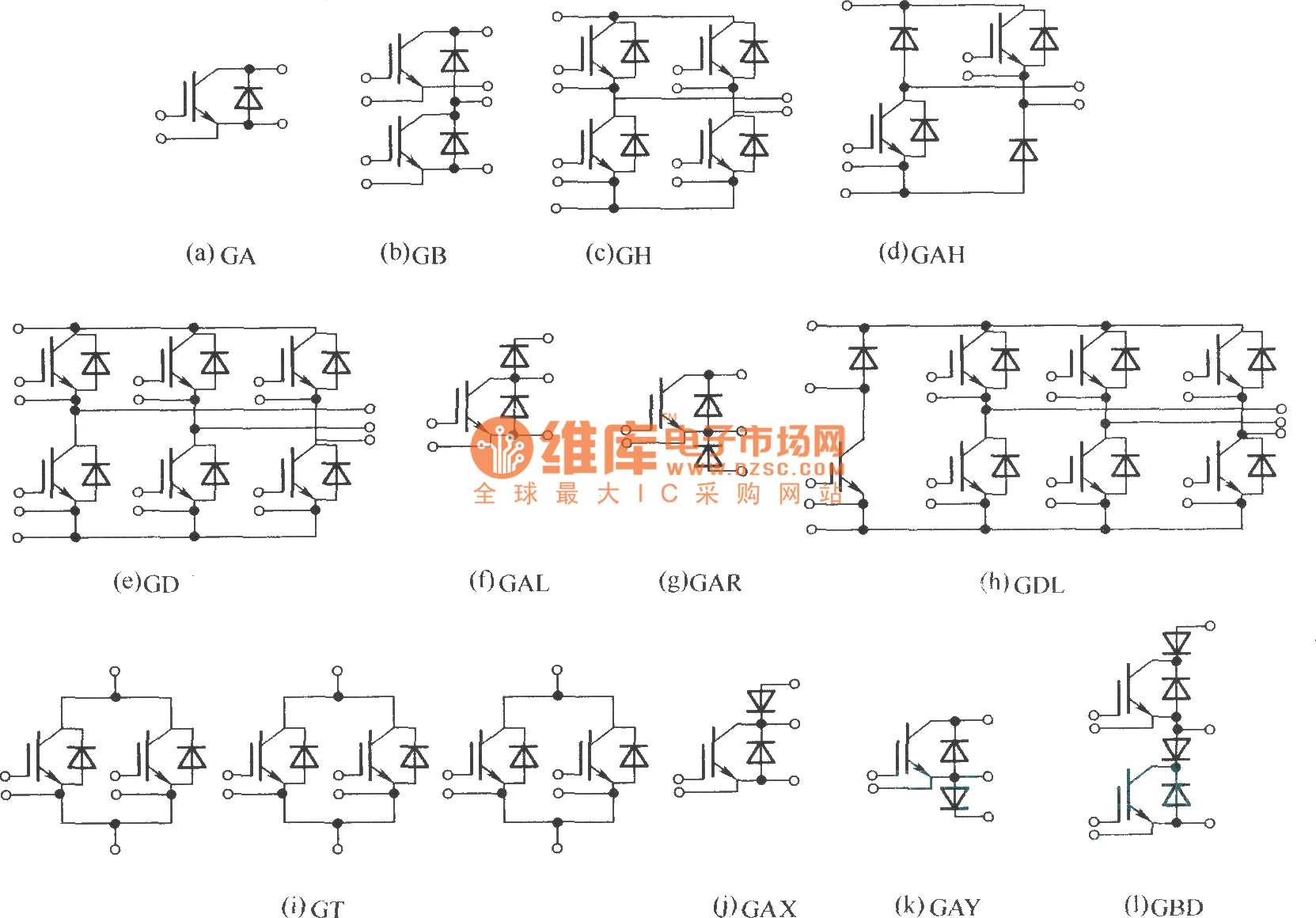 Power Module Unit Diagram Of Igbt And Fly Wheel Diode Electrical Equipment Circuit Circuit