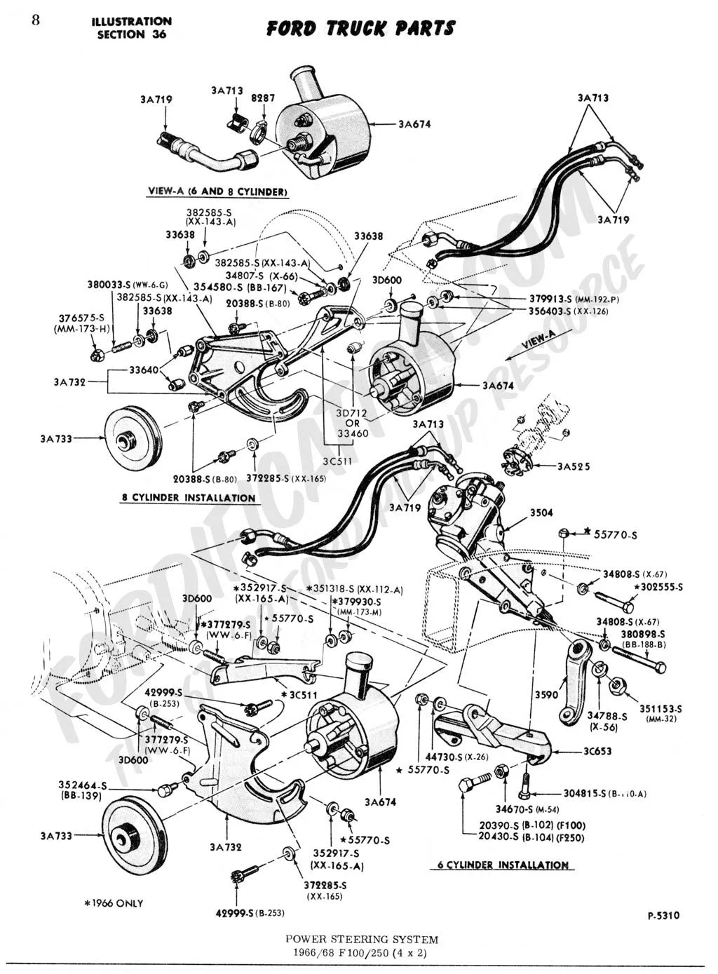 Power Steering Gear Box Diagram