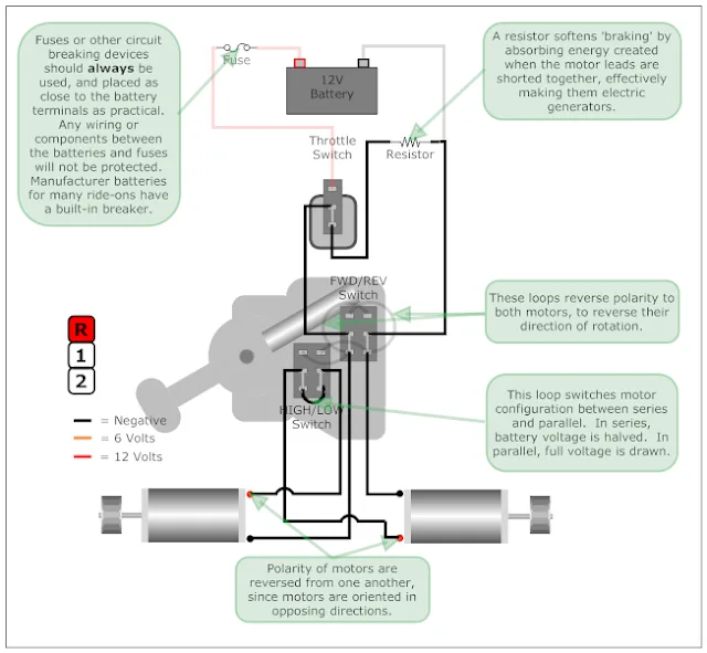 Power Wheels 6 Volt Wiring Diagram