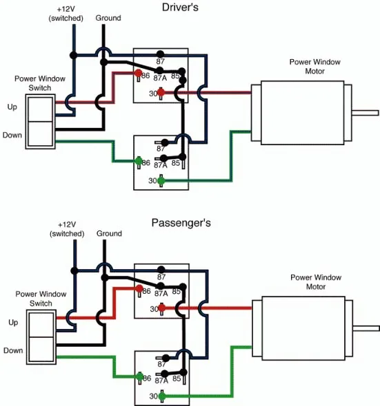 Power Window Module Closer Wiring Diagram