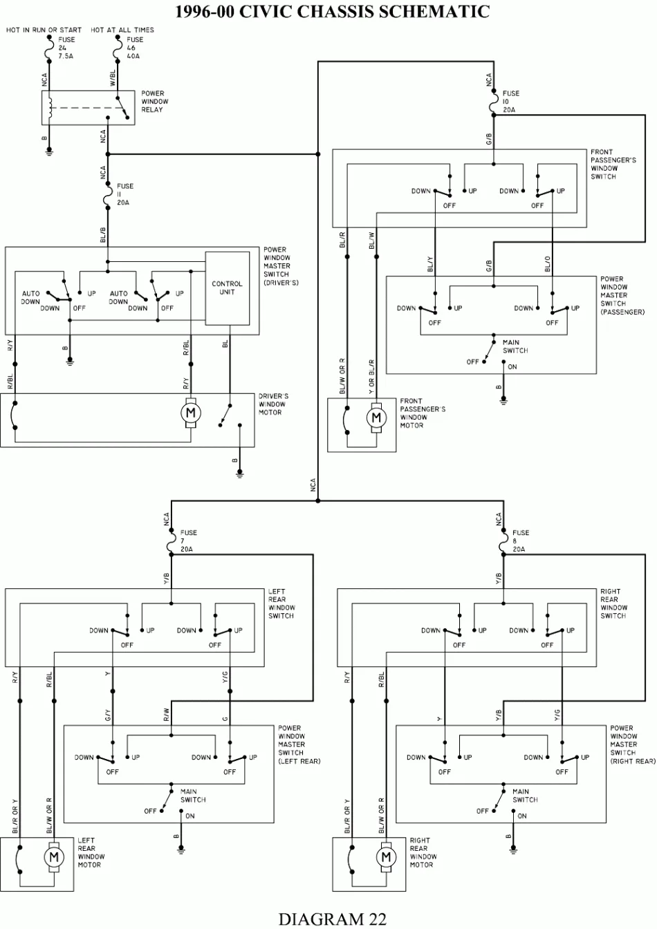 Power Window Wiring Diagram Chevy
