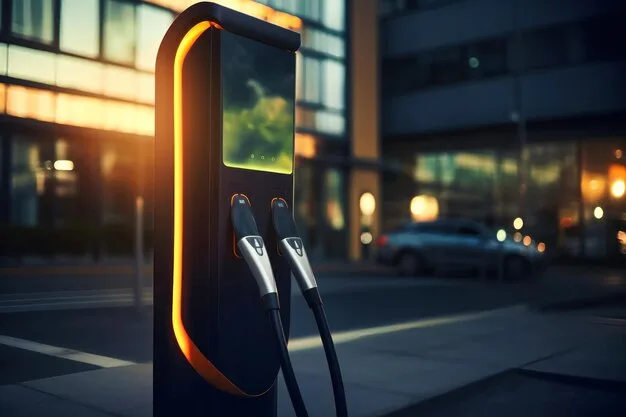 Premium Ai Image Charging Station For Recharging The Battery With Electricity Using An Ev