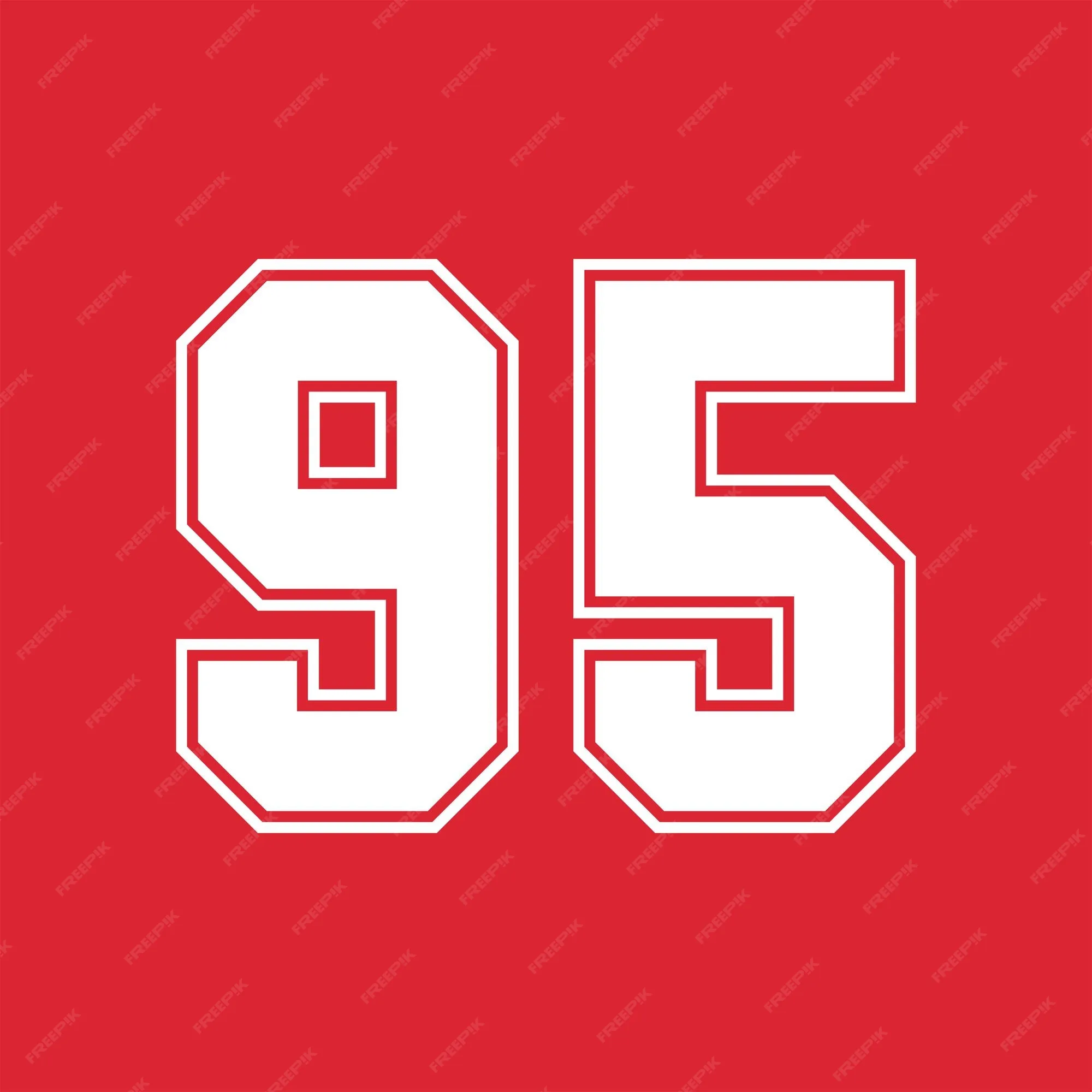 Premium Vector Basketball And Baseball Sport Numbers 95