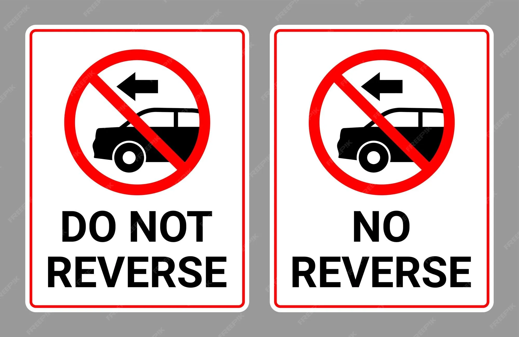 Premium Vector Do Not Reverse Sign Collection