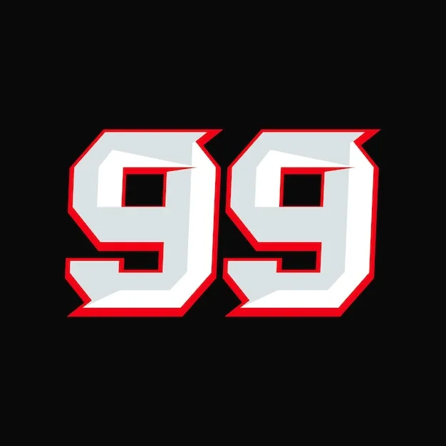 Premium Vector Number Racing 99 Design Logo