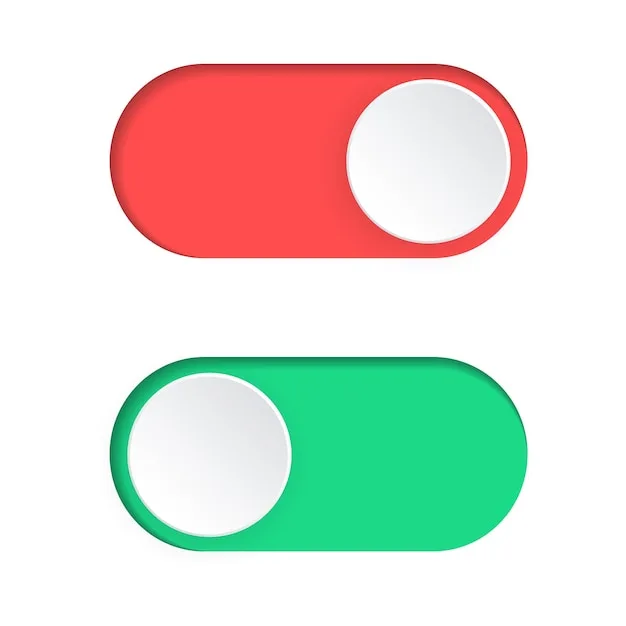 Premium Vector Toggle Button Icon