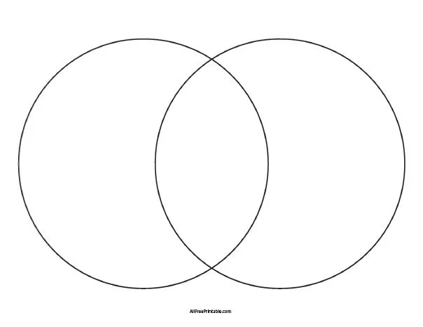 Print 2 Circle Venn Diagram Free Printable