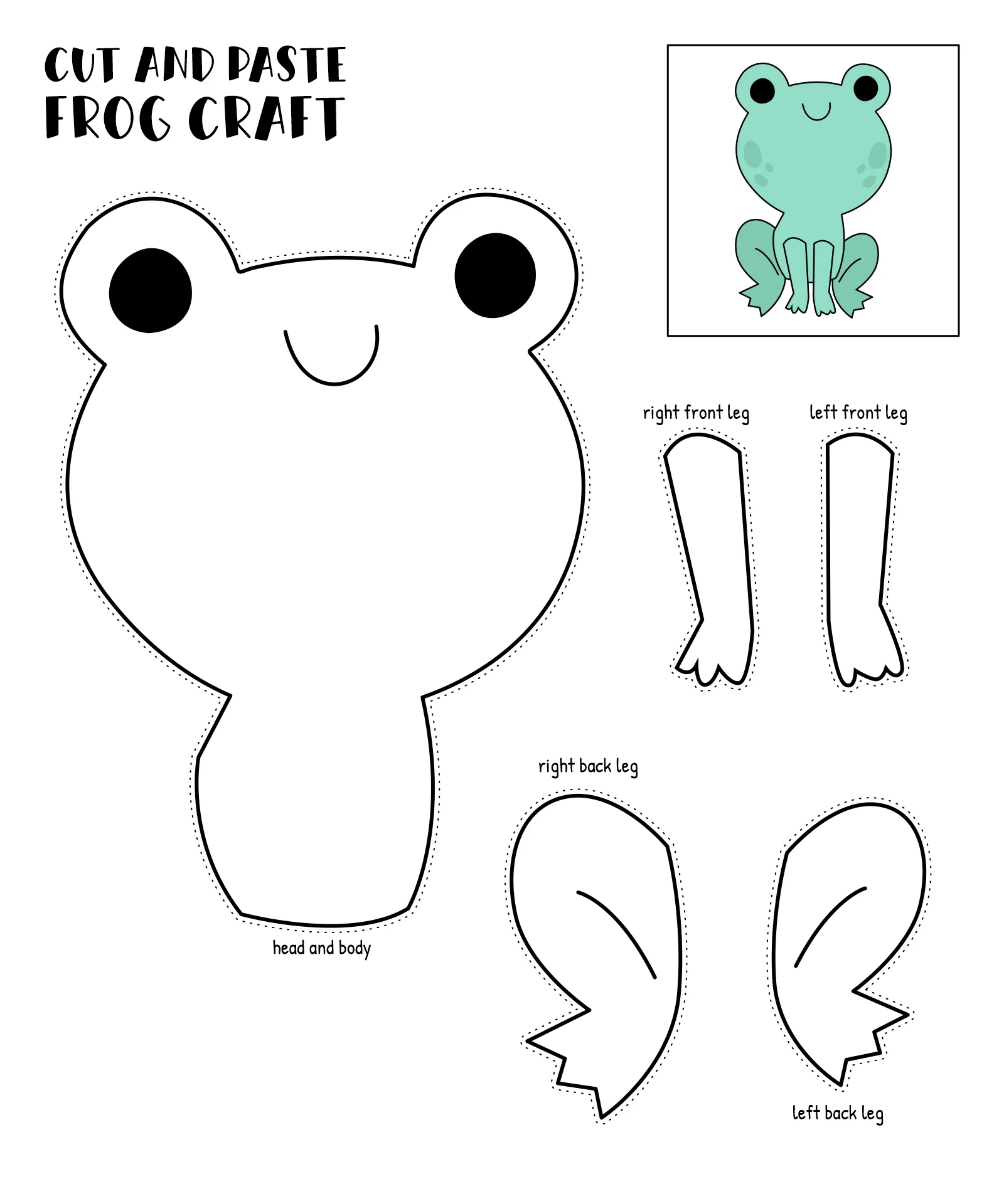 Printable Crafts For Kindergarten