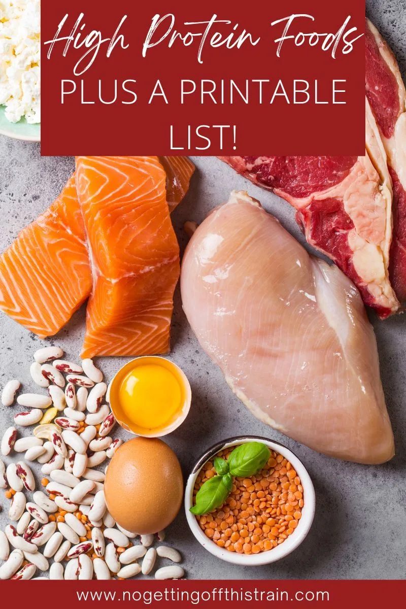 Printable List Of High Protein Foods