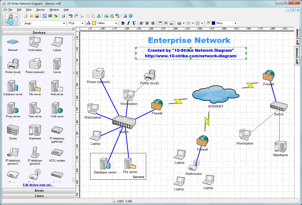 Project Network Diagram Template