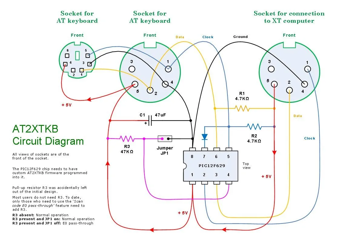 Ps2 Controller Wiring Diagram Usb Ps1 Controller To Usb Wiri