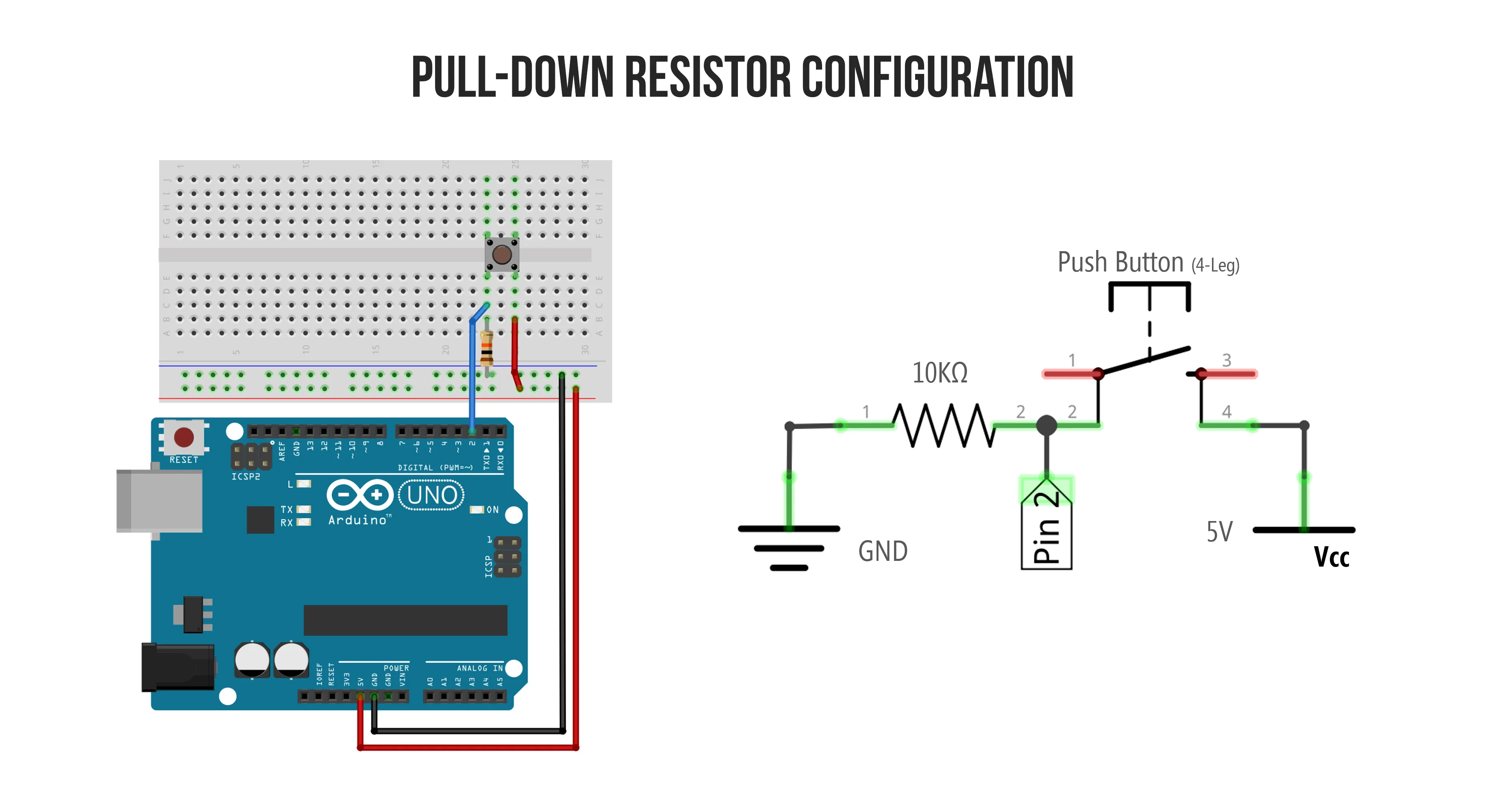 Pull Down Resistor Circuit Diagram