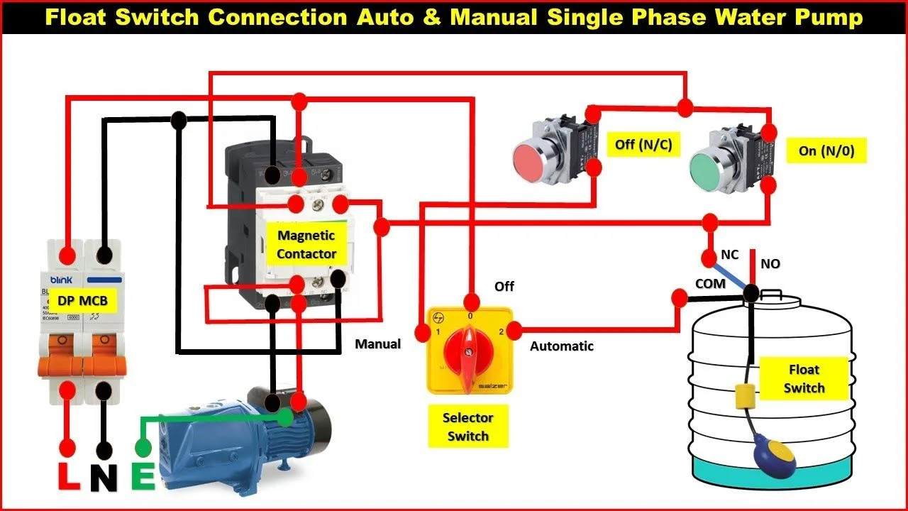 Pump Up Float Switch Wiring Diagram
