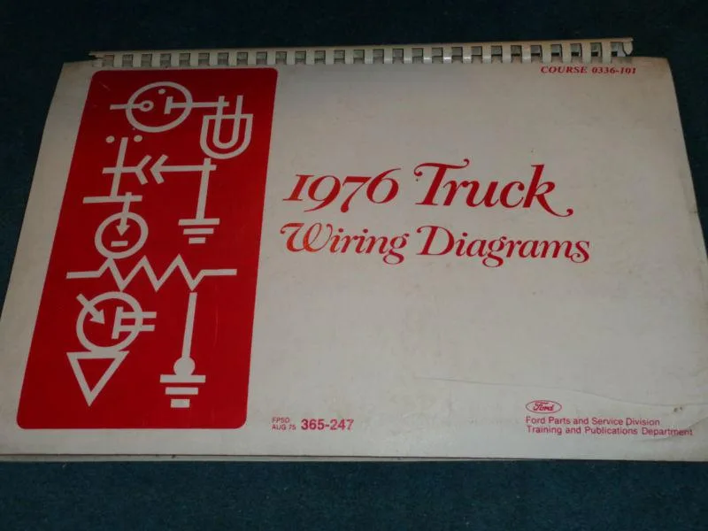 Purchase 1976 Ford Truck Master Wiring Diagram Set Original Pickup Thru Big Trucks In Benton