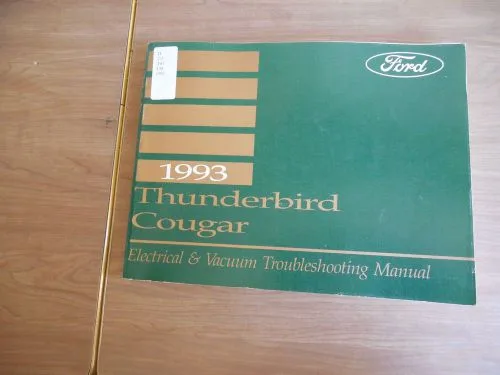 Purchase 1993 Ford Thunderbird Cougar Elect Vacuum Evtm Manual In Springfield Maine United