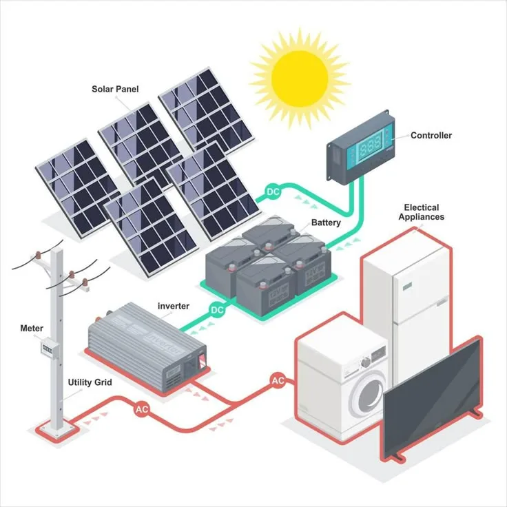 Pv Diagram Of Solar Thermal Power Plant Solar Power Plant