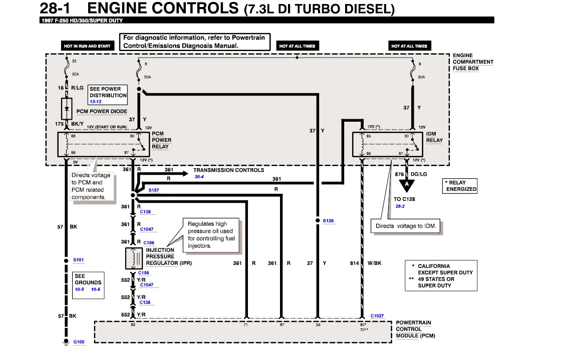 Q A Ford F350 Super Duty Pickup 4X2 Wiring Diagrams For Fuel System