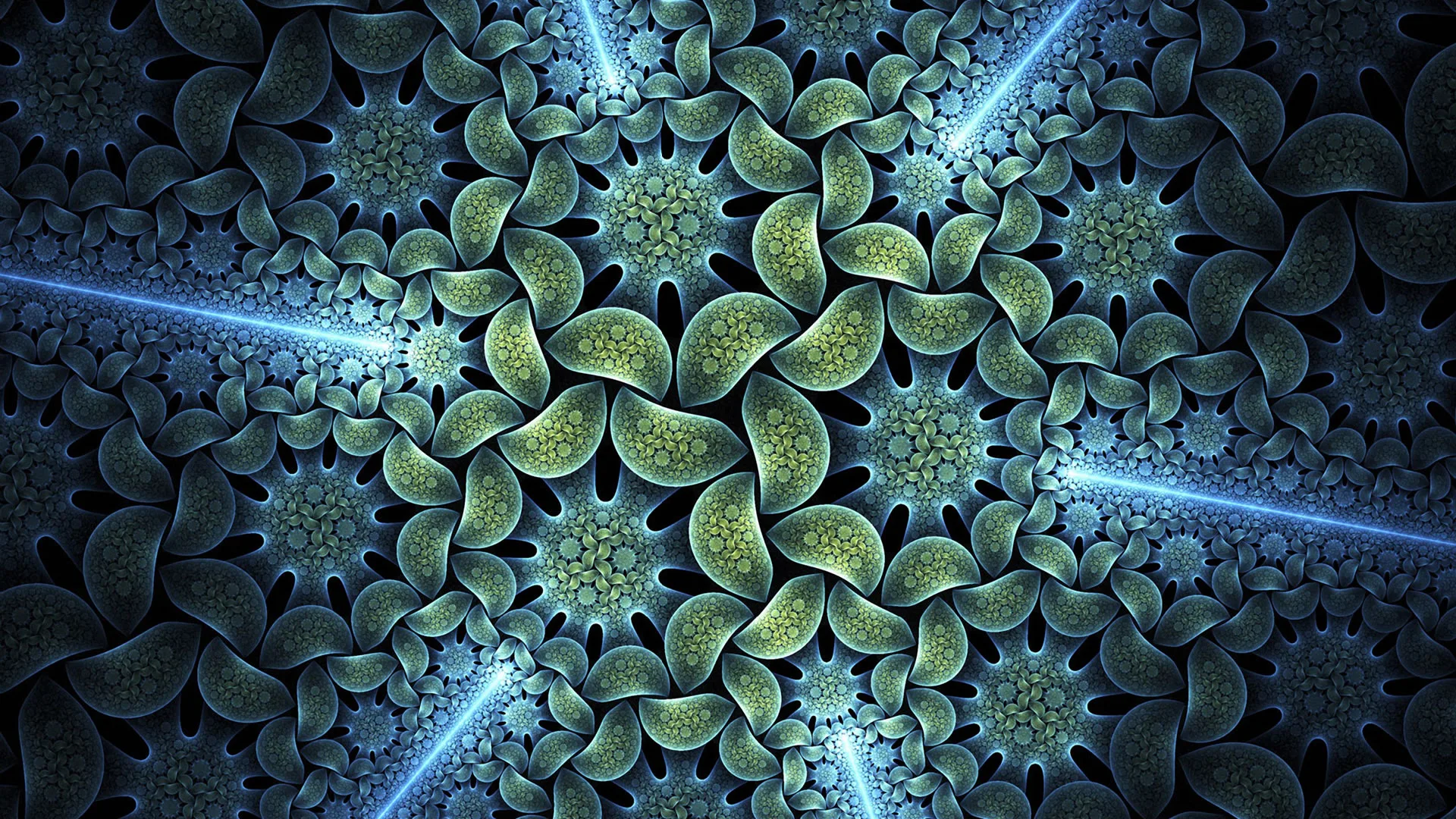 Quidsup Blue Lotus Fractal