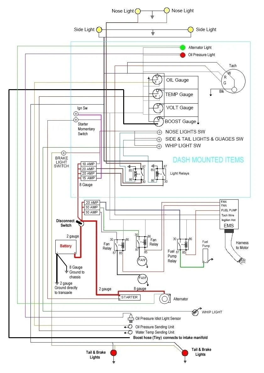 Race Car Wiring Harness Diagram