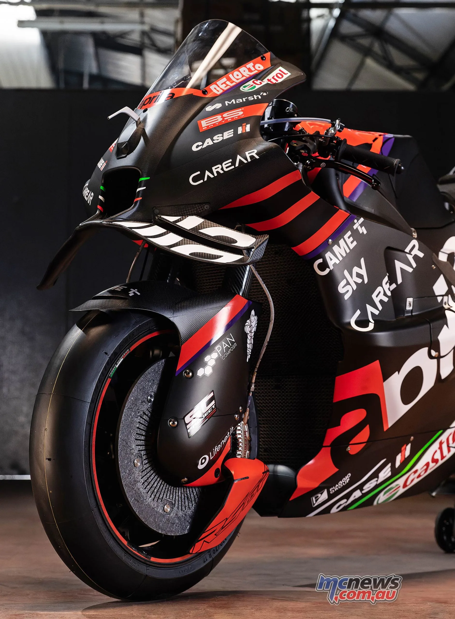 Radical Lower Front Aero On 2023 Aprilia Rs Gp Mcnews