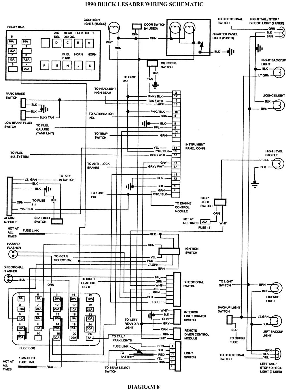 Radio Wiring Diagram 1992 Buick Riviera