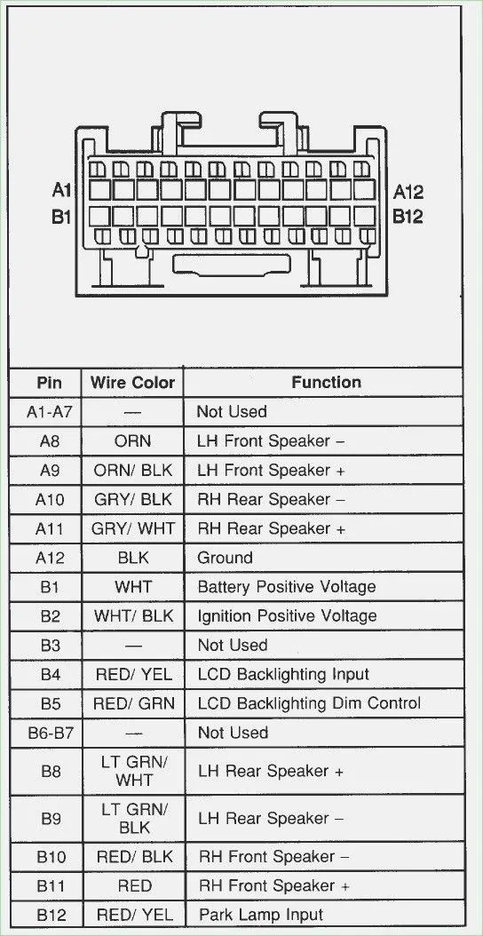 Radio Wiring Diagram Chevy Full Size Van Diagram Hyundai R