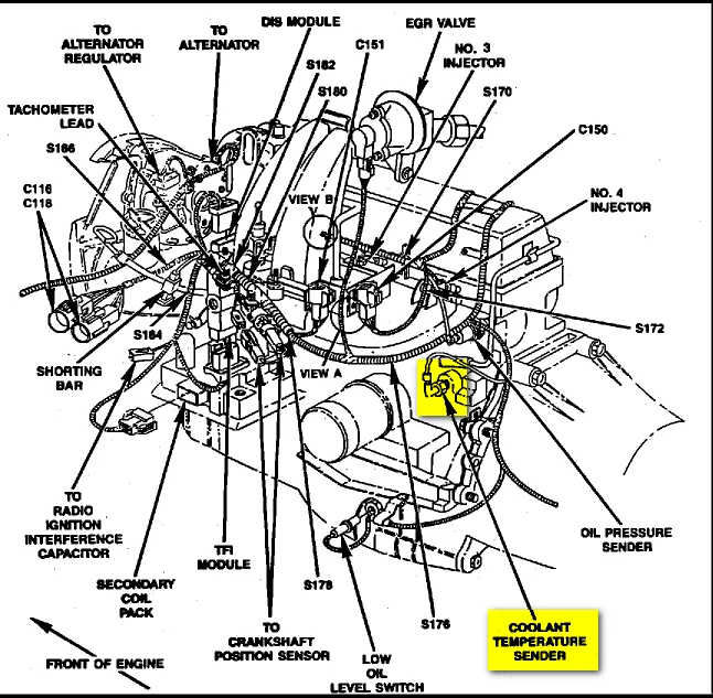 Ranger 4 0 Engine Compartment Diagram 2001