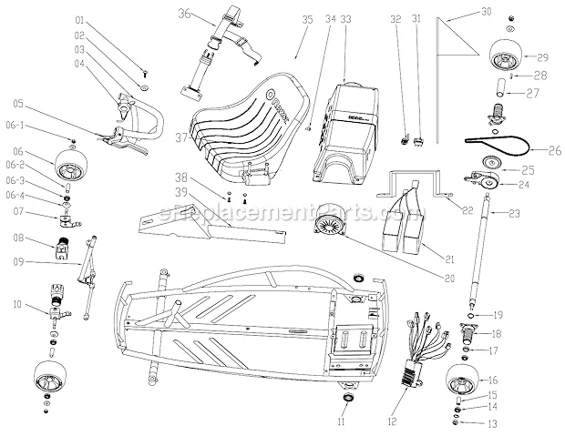 Razor Ground Force Parts List And Diagram