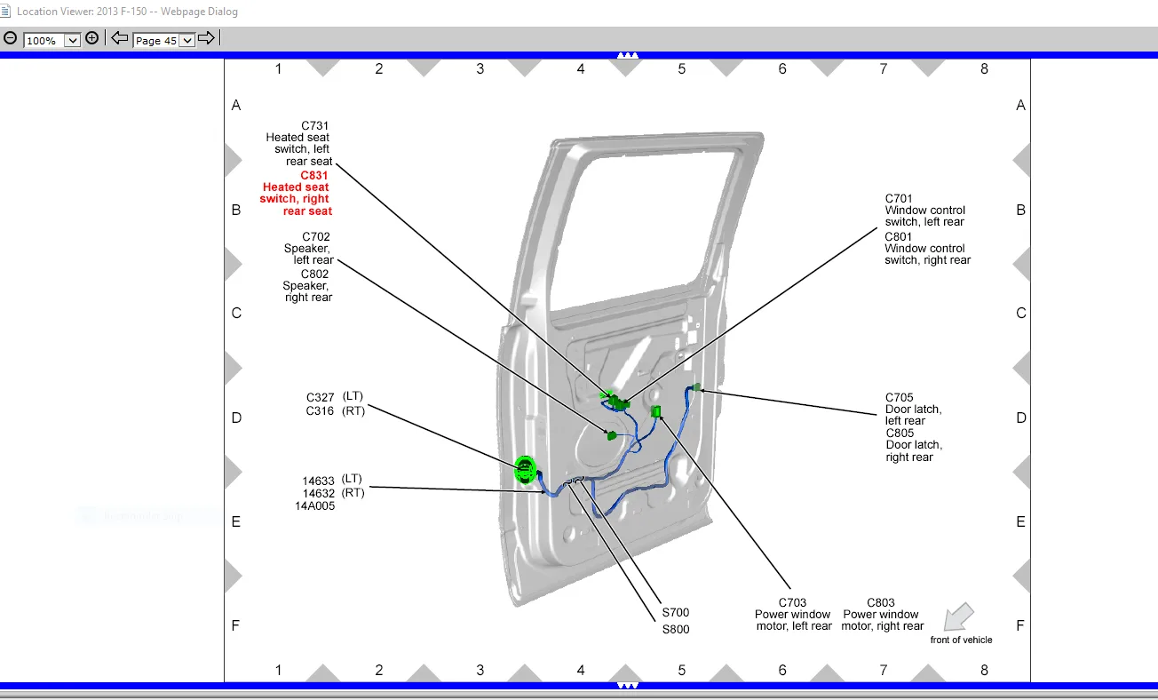 Rear Door Harness Diagram Ford F150 Forum Community Of Ford Truck Fans