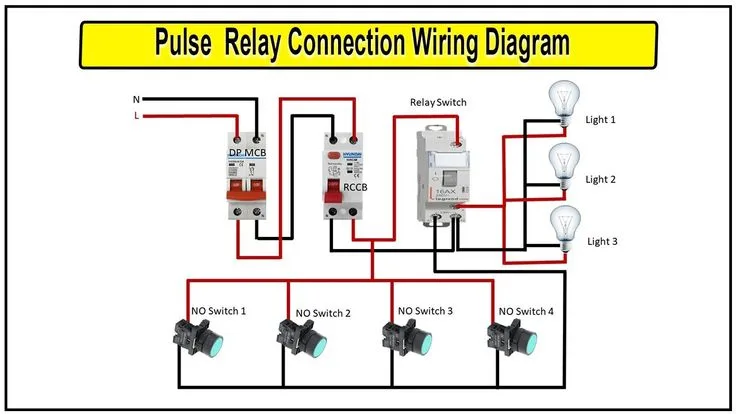 Relay To Control Lamps Wiring How To Connect Relay To Light