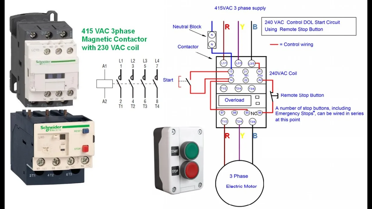 Relay Wire To Contactor Wiring Diagram