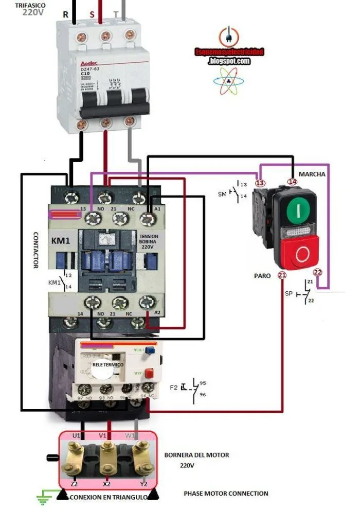 Relay Wire To Contactor Wiring Diagram