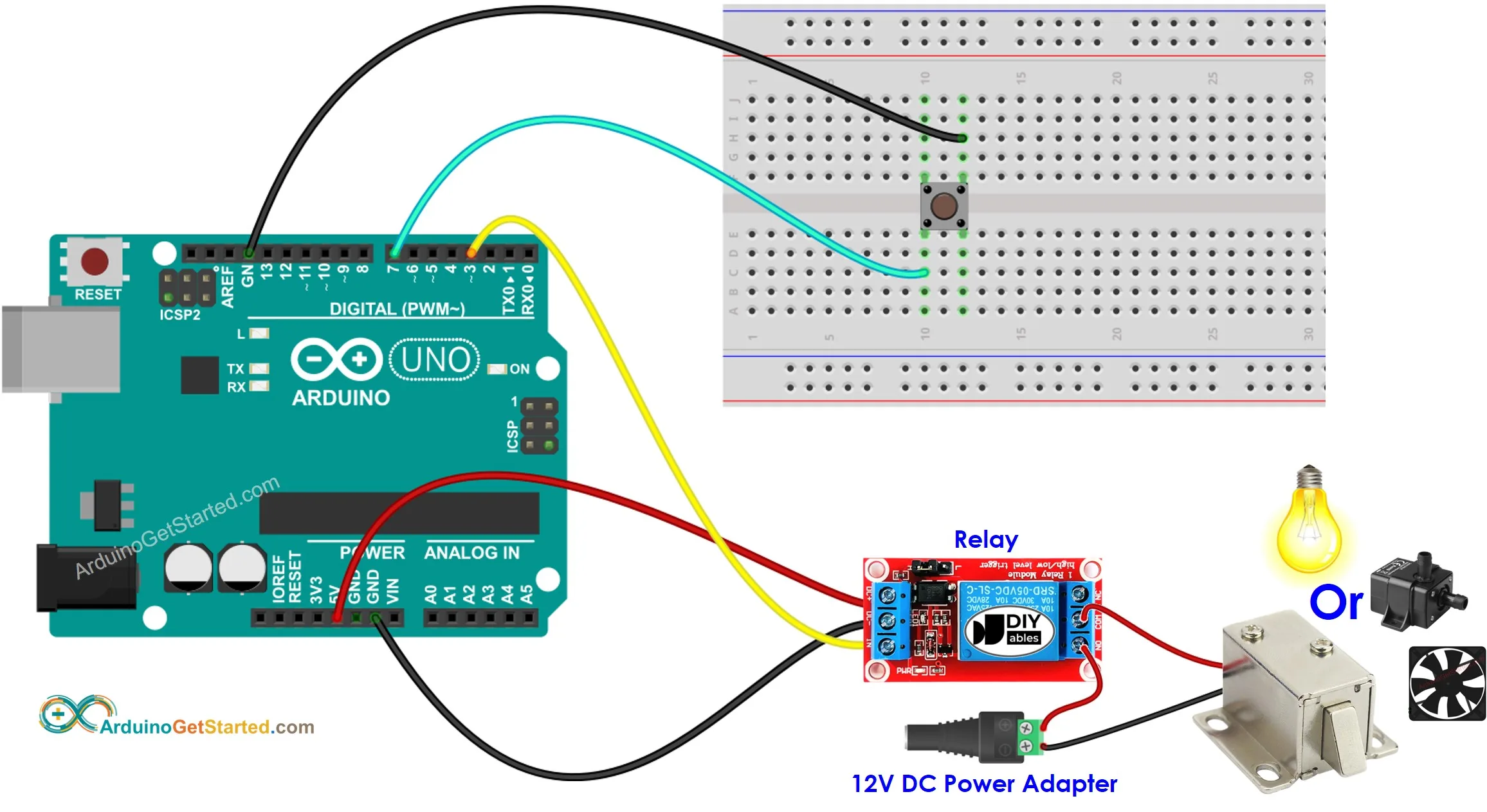 Relay Wiring Diagram Arduino
