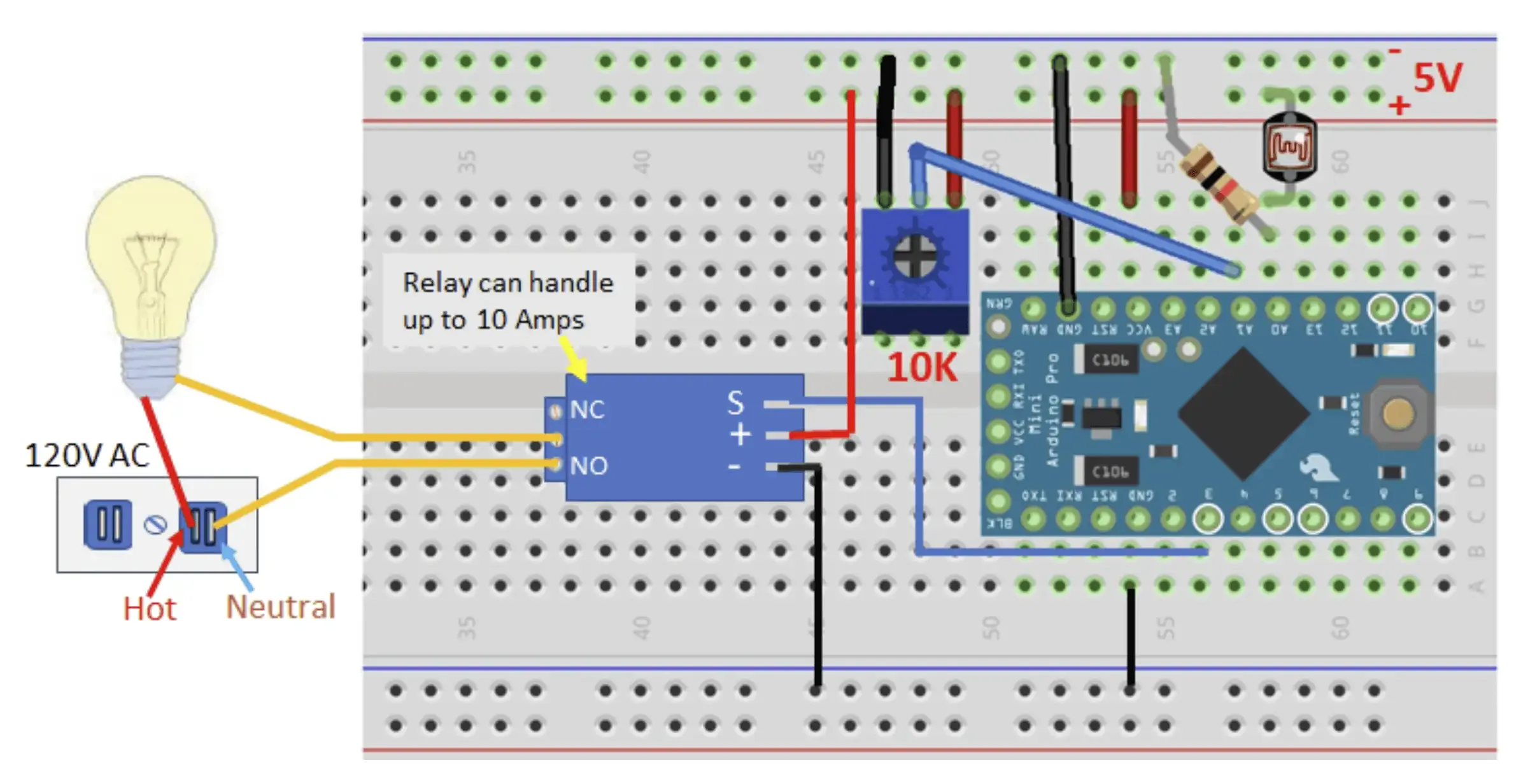 Relay Wiring Diagram Arduino