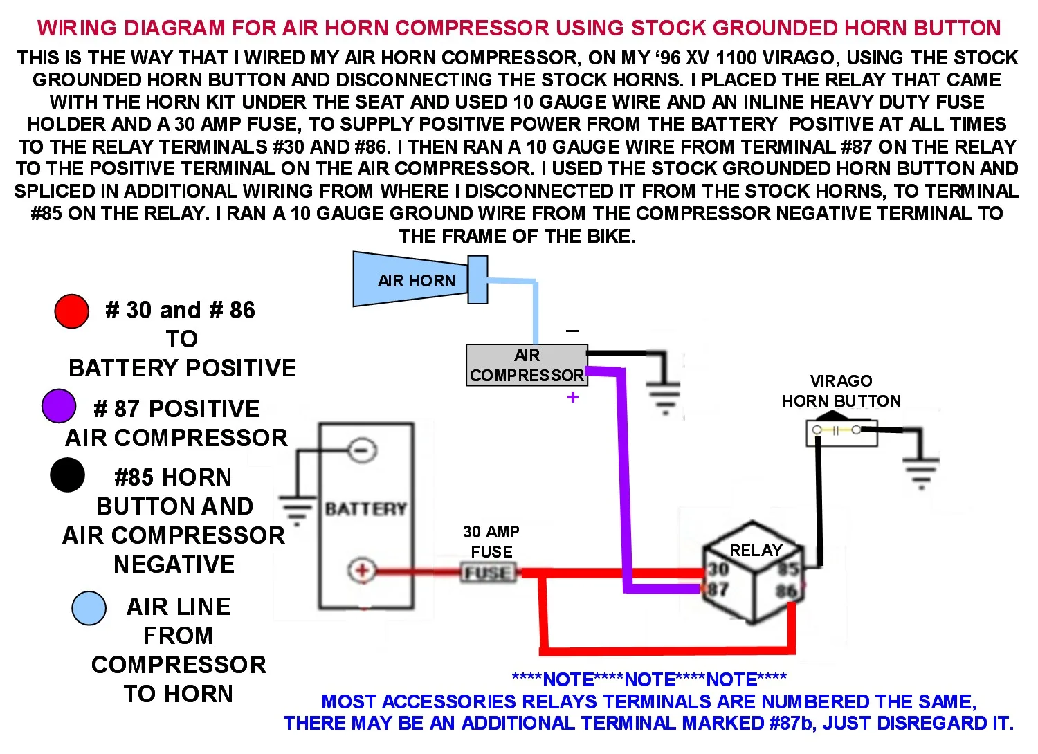Relay Wiring Diagram For Air Horns