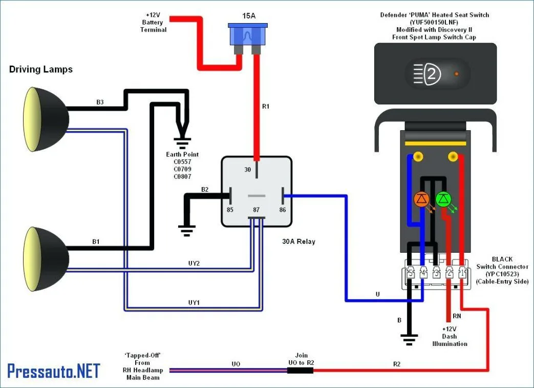 Relay Wiring Diagram With Led Switch