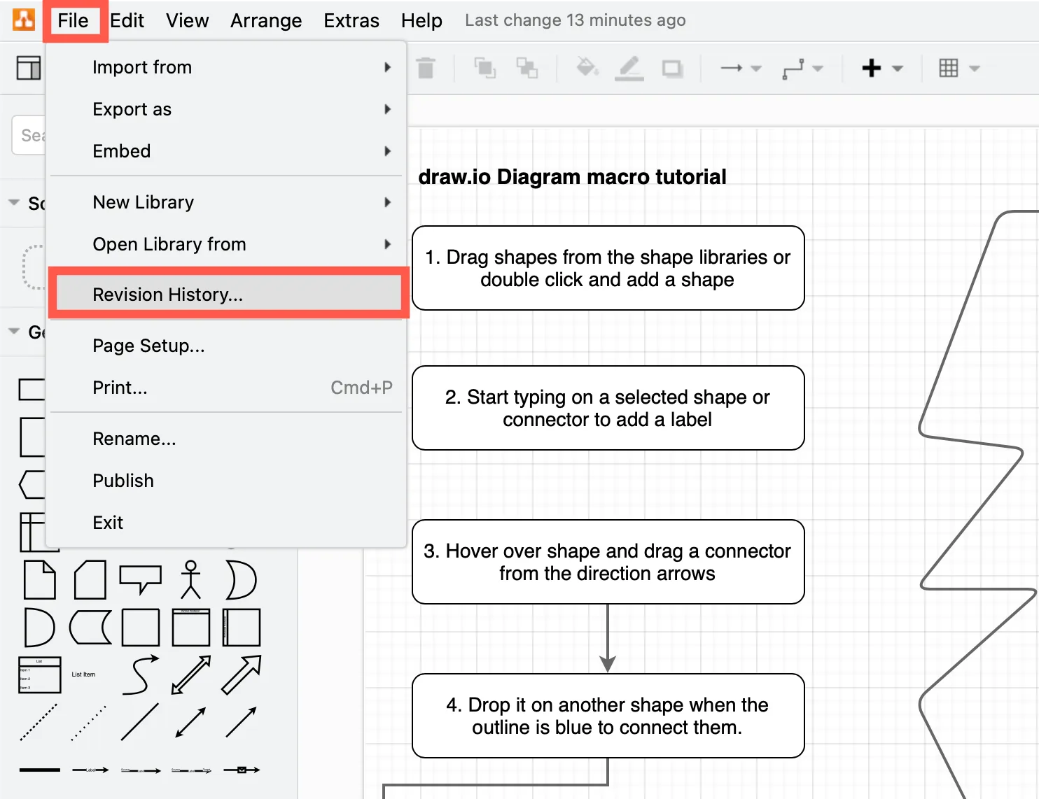 Restore An Older Version Of A Diagram