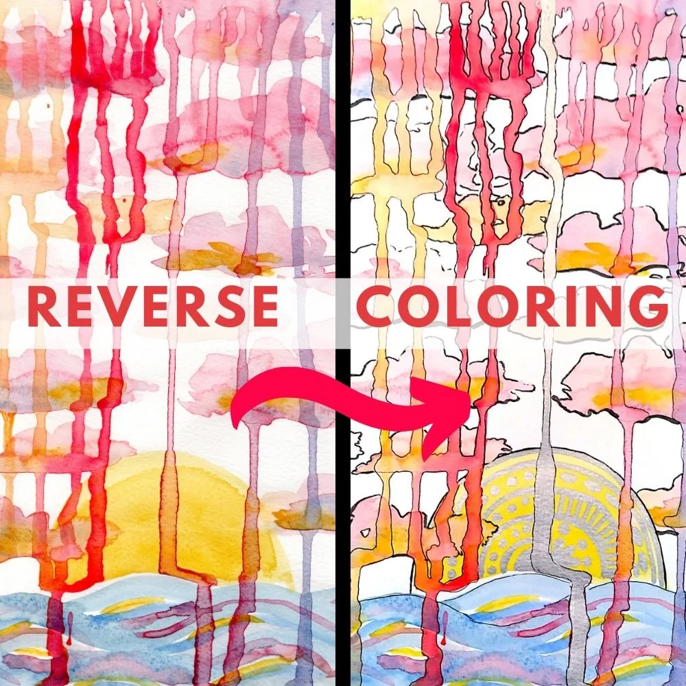 Reverse Coloring Pages Printable