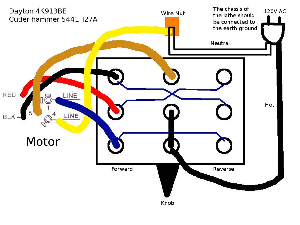 Reversing A Single Phase 120 V Motor