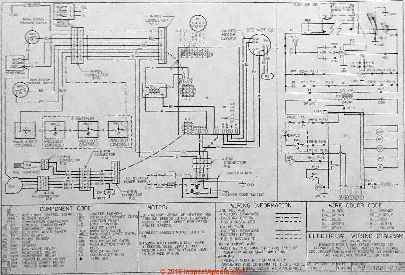Rheem Retex 27 Wiring Diagram