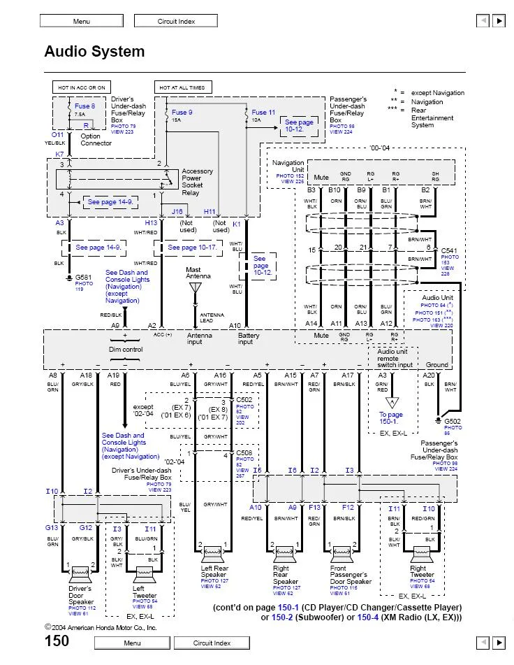 Ridgeline Ac Fuse Diagram Car Audio Diagrams