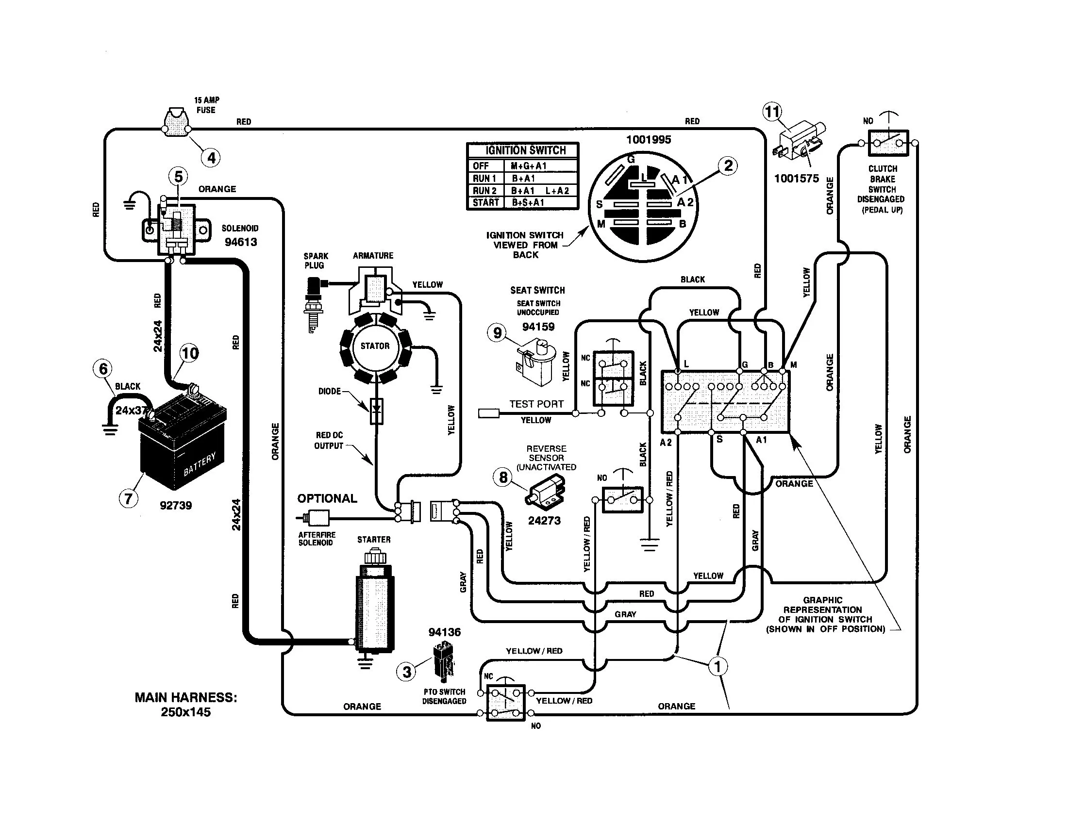 Riding Lawn Mower Basic Electrical Diagram