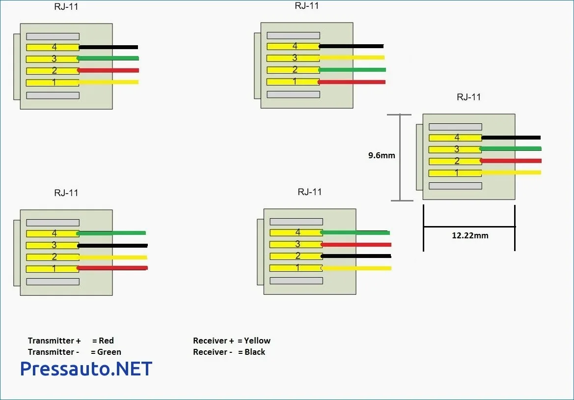 Rj45 To Rj11 Wiring Conversion Diagram